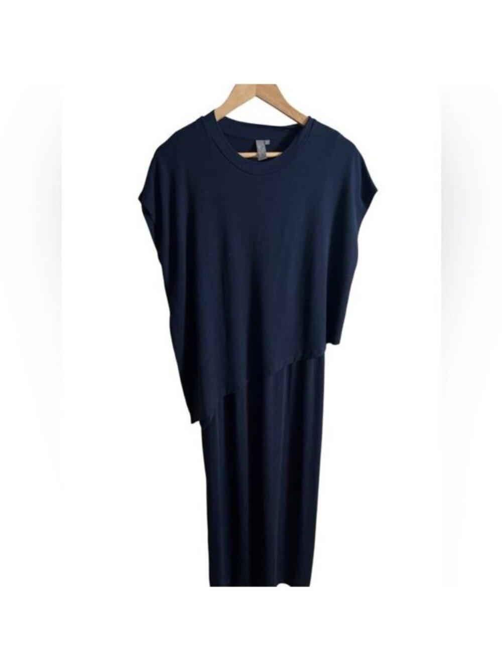 Sweaty Betty Navy Asymmetric Maxi Dress
